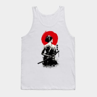 Japanese Samurai Geisha Tank Top